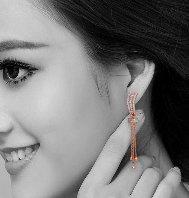 The Drooping Rose Earring